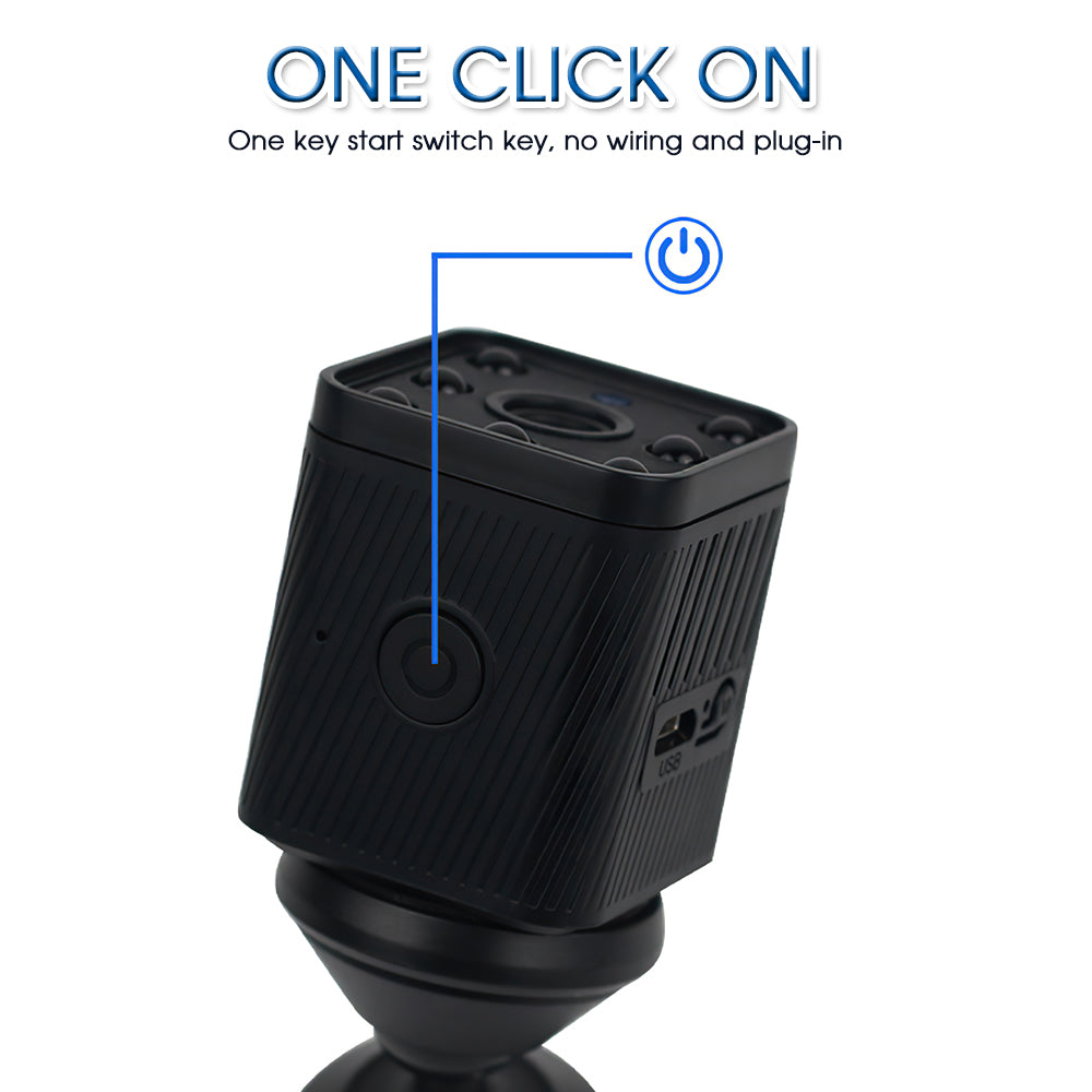 AS01 WiFi Camera HD Night Vision Home Security Camcorder Webcam Home Wireless Surveillance Camera