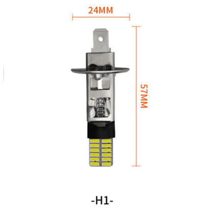 2PCS Car Fog Light 4.8W 6500K White Light 24-LED SMD 4014 Bright Car Clearance Light Lamp