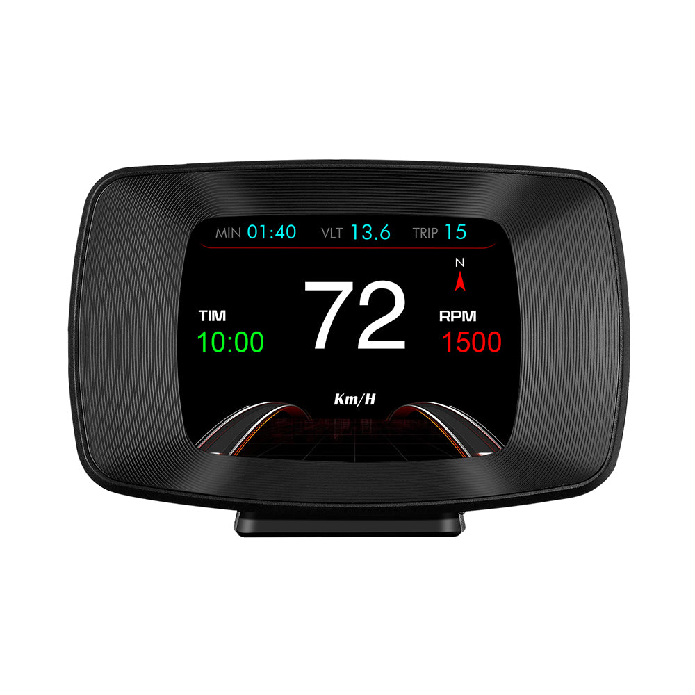 P13 OBD GPS Dual Mode Car HUD Head Up Display Fuel Consumption RPM Windshield Projector Overspeed Alarm System