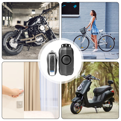 LY-C1 USB Charging Bike Alarm Wireless Scooter Alarm Motorcycle Anti-Theft Bicycle Alarm - Black