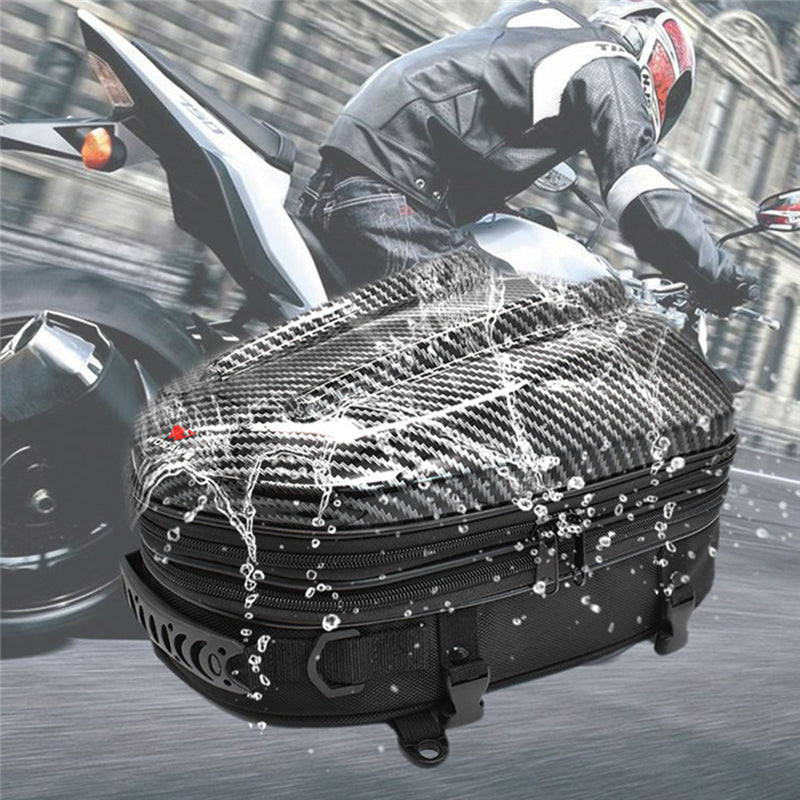 WOSAWE MB15 Waterproof Motorcycle Seat Tail Bag Multifunctional Expandable Motorcycle Luggage Bag Motorbike Helmet Bag