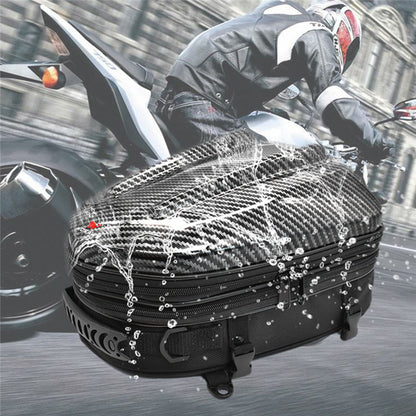 WOSAWE MB15 Waterproof Motorcycle Seat Tail Bag Multifunctional Expandable Motorcycle Luggage Bag Motorbike Helmet Bag