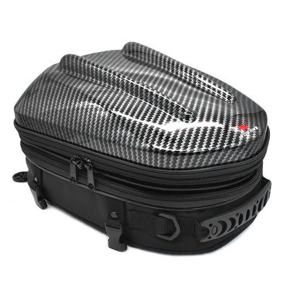 WOSAWE MB15 Waterproof Motorcycle Seat Tail Bag Multifunctional Expandable Motorcycle Luggage Bag Motorbike Helmet Bag