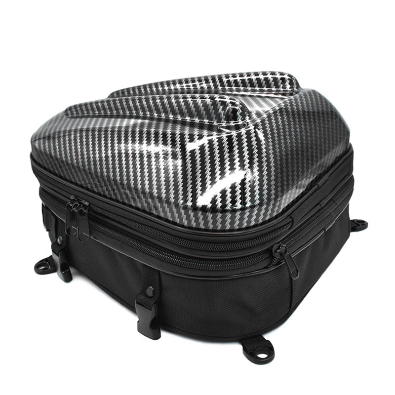 WOSAWE MB15 Waterproof Motorcycle Seat Tail Bag Multifunctional Expandable Motorcycle Luggage Bag Motorbike Helmet Bag