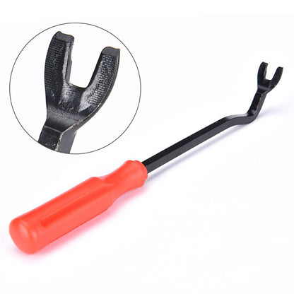 220mm Hard Car Tire Trim Removal Tool Pry Remover Tool Plier Puller with Rubber Handle Grip - Red