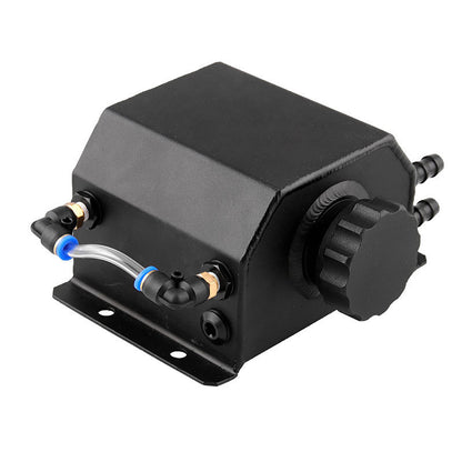 FST009-BK Car Modification 1L Aluminum Radiator Coolant Overflow Bottle Recovery Water Tank Reservoir