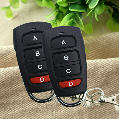 433MHZ Wireless Remote Control 4 Channel Garage Gate Door Opener Clone Cloning Code Car Key Duplicator