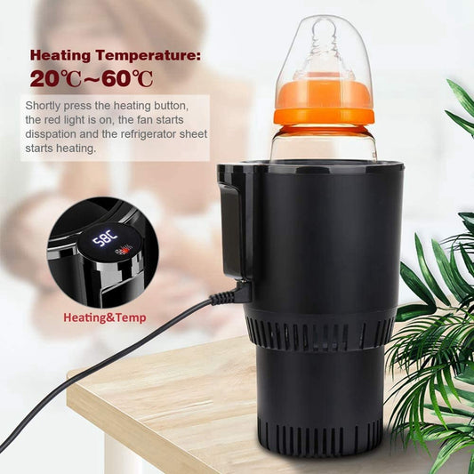 12V 2-in-1 Car Beverage Fast Cooling/Heating Cup Car Insulation Drink Warmer Cooler