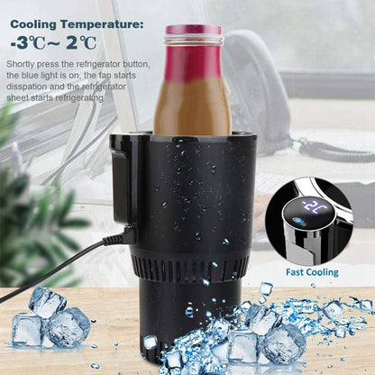 12V 2-in-1 Car Beverage Fast Cooling/Heating Cup Car Insulation Drink Warmer Cooler