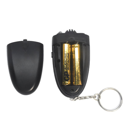 AD09 Portable Alcohol Tester Pocket Keychain Breathalyzer Mini Alcohol Detector with LED Light