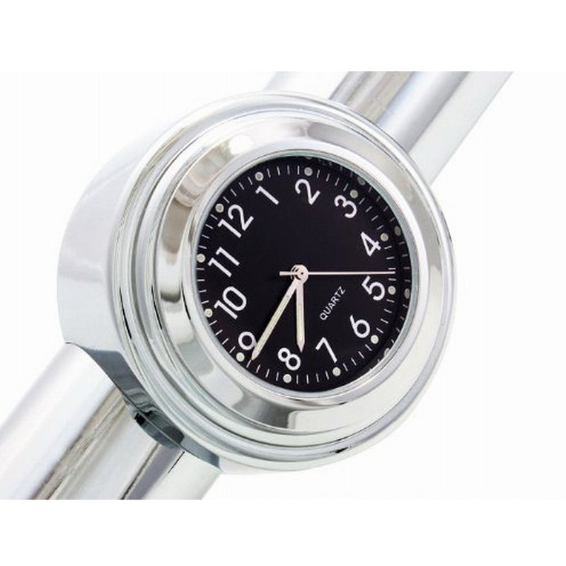 Universal Motorcycle Handlebar Quartz Clock Waterproof Shockproof Aluminum Alloy Motorbike Handlebar Watch