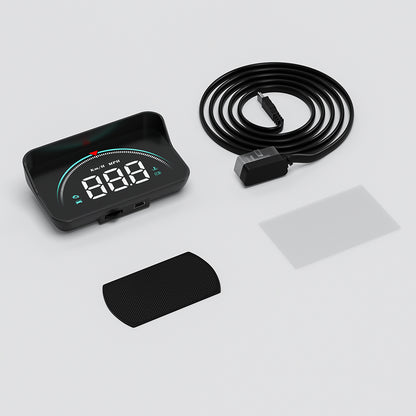 M6S Multifunctional 3.5 Inch Screen Head Up Display Car Electronic HUD Windshield Projector Overspeed Security Alarm