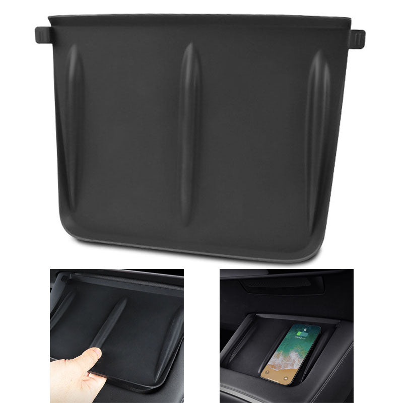 For Tesla Model Y/3 Center Console Wireless Charger Silicone Mat Anti-Skid Pad Car Interior Accessories