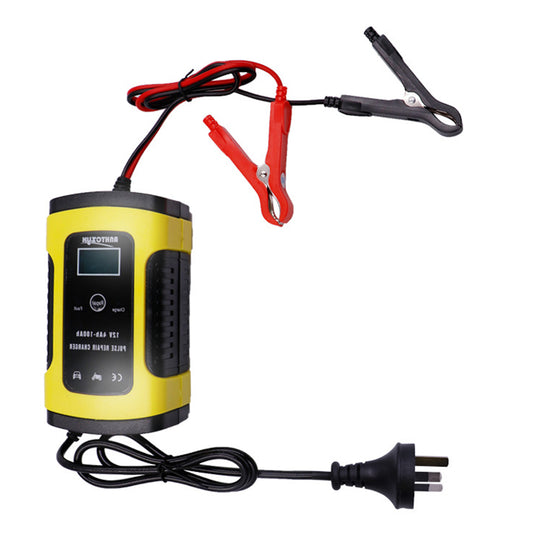 12V Battery Charger All-Intelligent Universal Battery Maintainer Repair Lead-Acid Battery Charger with Digital Display for Motorcycle Cars