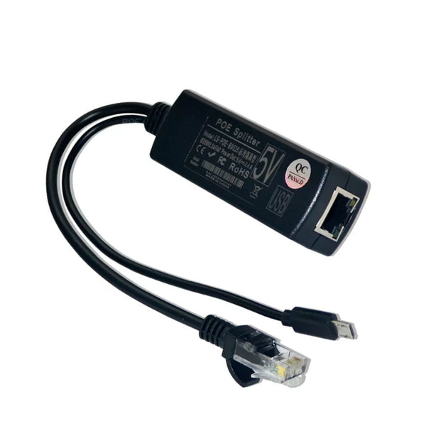 48V to 5V Active PoE Splitter Micro USB Power Plug