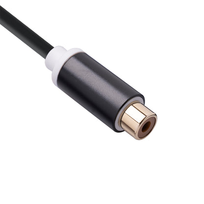 3686MFF-03 RCA Male to Dual RCA Female Audio Power Amplifier Adapter Cable Stereo Y Splitter Cord