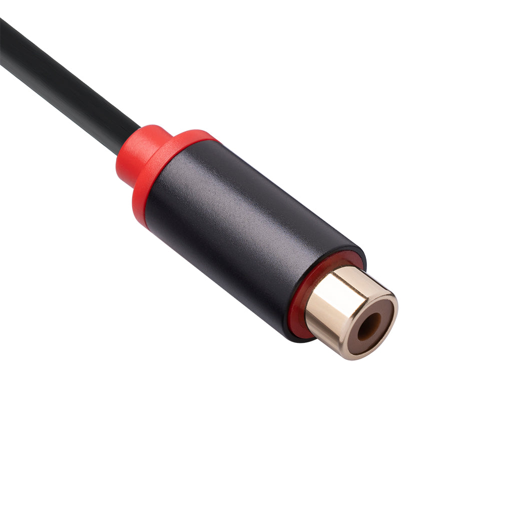 3686MFF-03 RCA Male to Dual RCA Female Audio Power Amplifier Adapter Cable Stereo Y Splitter Cord