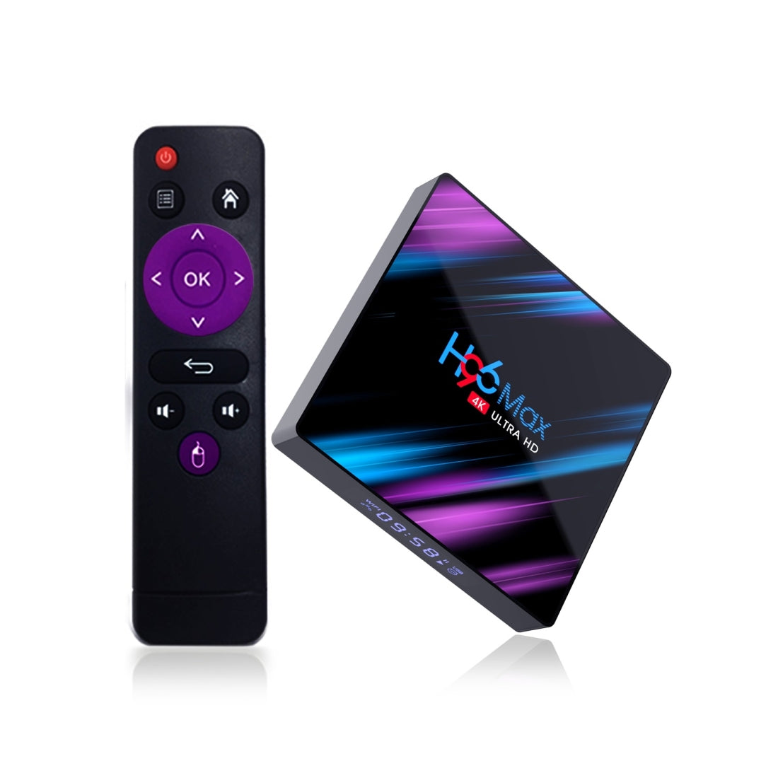 H96 MAX 4+32GB Android 9.0 RK3318 Quad Core TV Box Dual Band WiFi Media Player
