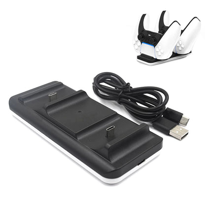 MIMD Portable Dual Charger Station Charging Dock with USB Cable for PS5 Controller