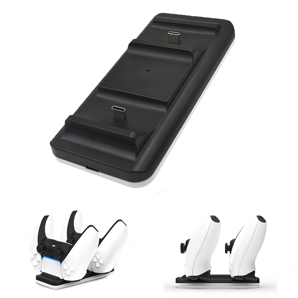 MIMD Portable Dual Charger Station Charging Dock with USB Cable for PS5 Controller