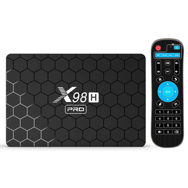 X98H Pro Smart TV Box Allwinner BT5 Android 12 2.4G / 5.8G Dual-Band WiFi6 1000M Ethernet Media Player 6K Video Output (4G+32G)