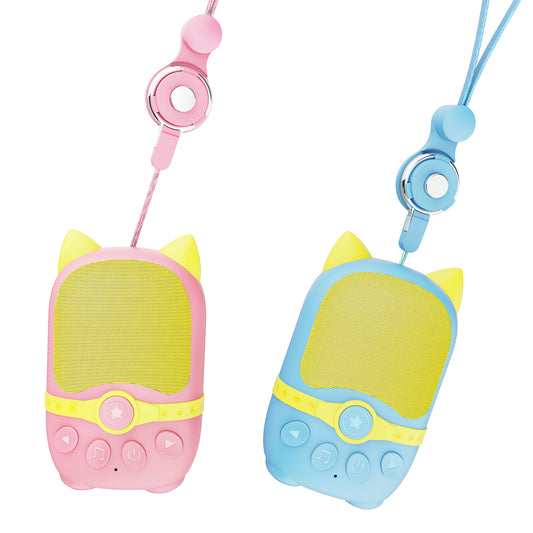 2Pcs DIROSE D8 Handheld Cartoon Cat Walkie-Talkie Audio Intercom Radio Toys for Children