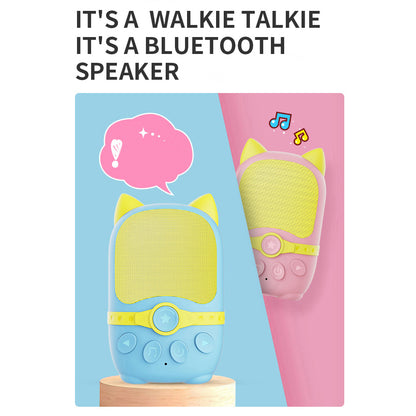 2Pcs DIROSE D8 Handheld Cartoon Cat Walkie-Talkie Audio Intercom Radio Toys for Children