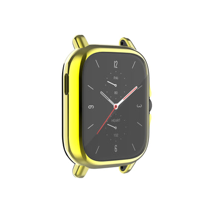 A1968 Electroplating TPU Smart Watch Protective Case Cover Frame for Amazfit GTS 2e/GTS 2