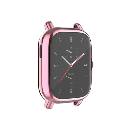 A1968 Electroplating TPU Smart Watch Protective Case Cover Frame for Amazfit GTS 2e/GTS 2