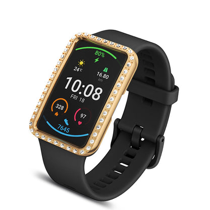 Rhinestone Decor Hard PC Frame Protector Cover for Huawei Watch Fit