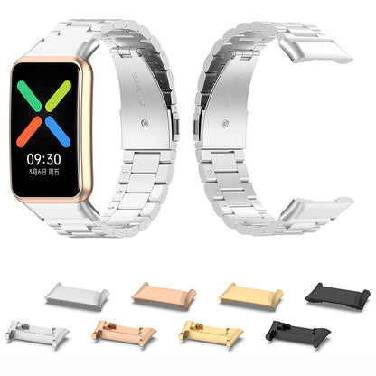 1 Pair Stainless Steel Watch Band Adapter for Oppo Watch Free, Watch Strap Connector Replacement