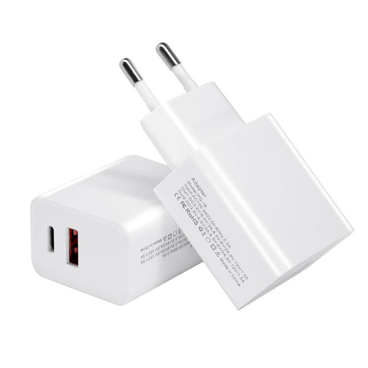 18W USB + Type-C Dual Ports Quick Charge Travel Charger