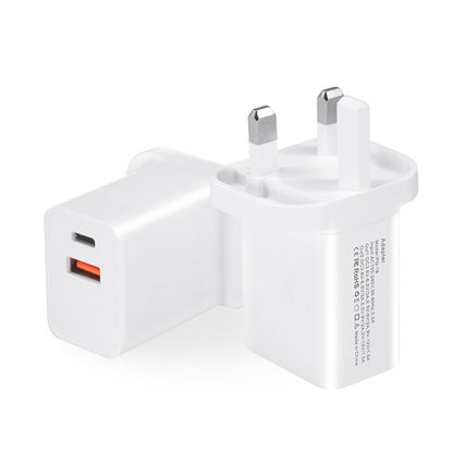 18W USB + Type-C Dual Ports Quick Charge Travel Charger