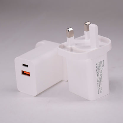 18W USB + Type-C Dual Ports Quick Charge Travel Charger