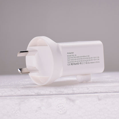 18W USB + Type-C Dual Ports Quick Charge Travel Charger
