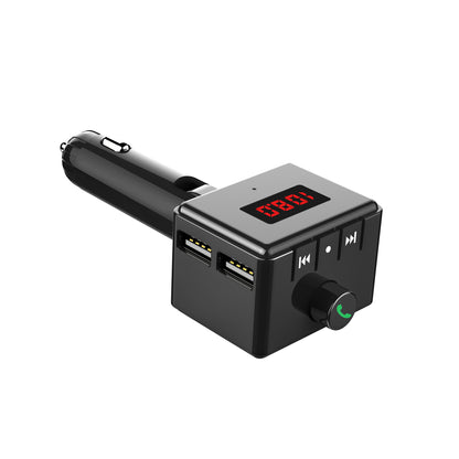 BS6 Car MP3 Player Bluetooth Hands-free Car Kit FM Transmitter Dual USB Car Charger
