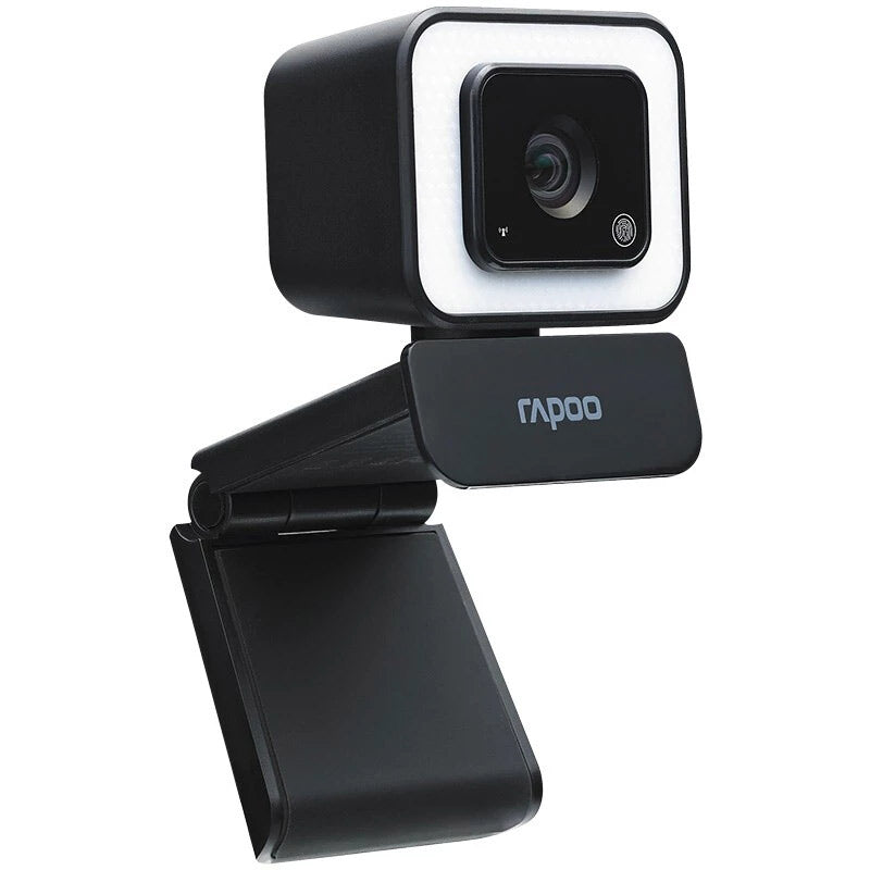 RAPOO C270L Webcam FHD 1080P with Fill Light and Microphone USB Plug Rotatable Mini Camera