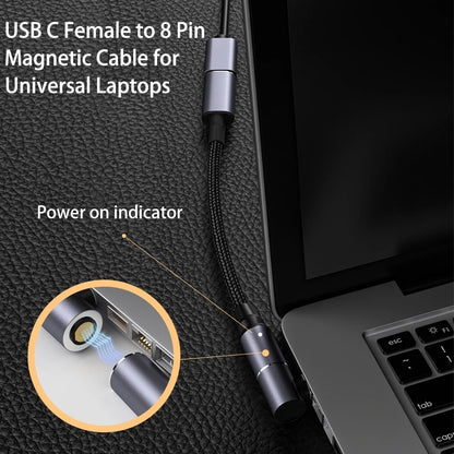 100W Notebook Charging Cable for Asus Gaming Laptop USB C to 6.0mm*3.7mm Magnetic Converter Cord