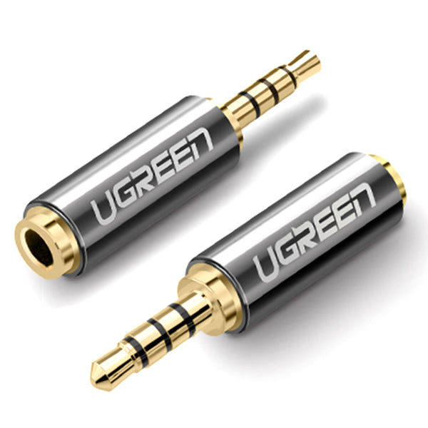 UGREEN 2.5mm Male to 3.5mm Female Stereo Audio Headphone Jack Converter Gold Plated Audio Adapter