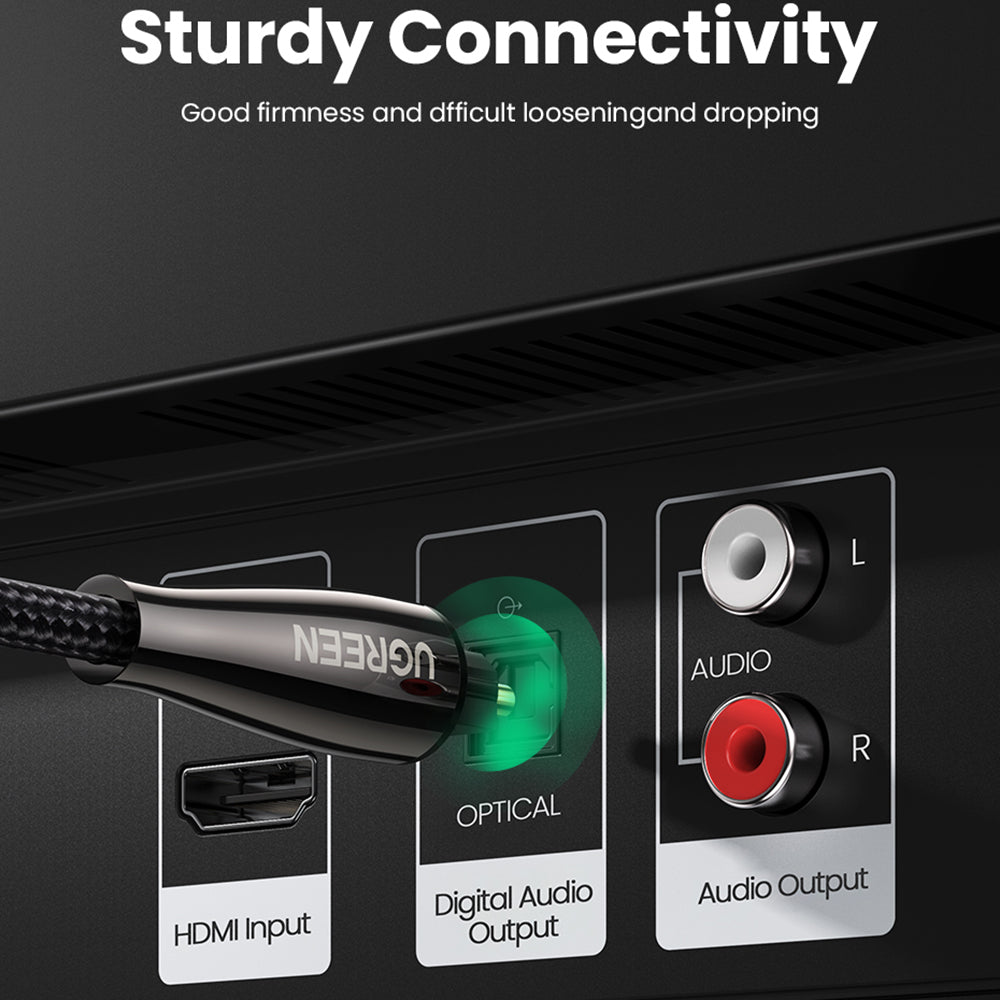 UGREEN 2m For Xbox 360 PS4 TV Box Home Theater SPDIF Toslink Digital Optical Audio Cable