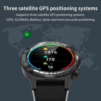 M7S GPS Smart Watch 1.3 inch IPS Screen Sports Bracelet IP67 Water-Resistant Health Watch with Heart Rate/Blood Pressure Monitoring Support Nano SIM Card