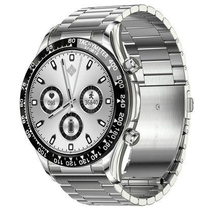 E18PRO Smart Watch 1.32'' Screen Health Fitness Tracker for Women and Men, Touchscreen Smartwatch with NFC, Heart Rate Tracking, Sleep Monitor (Steel Strap)