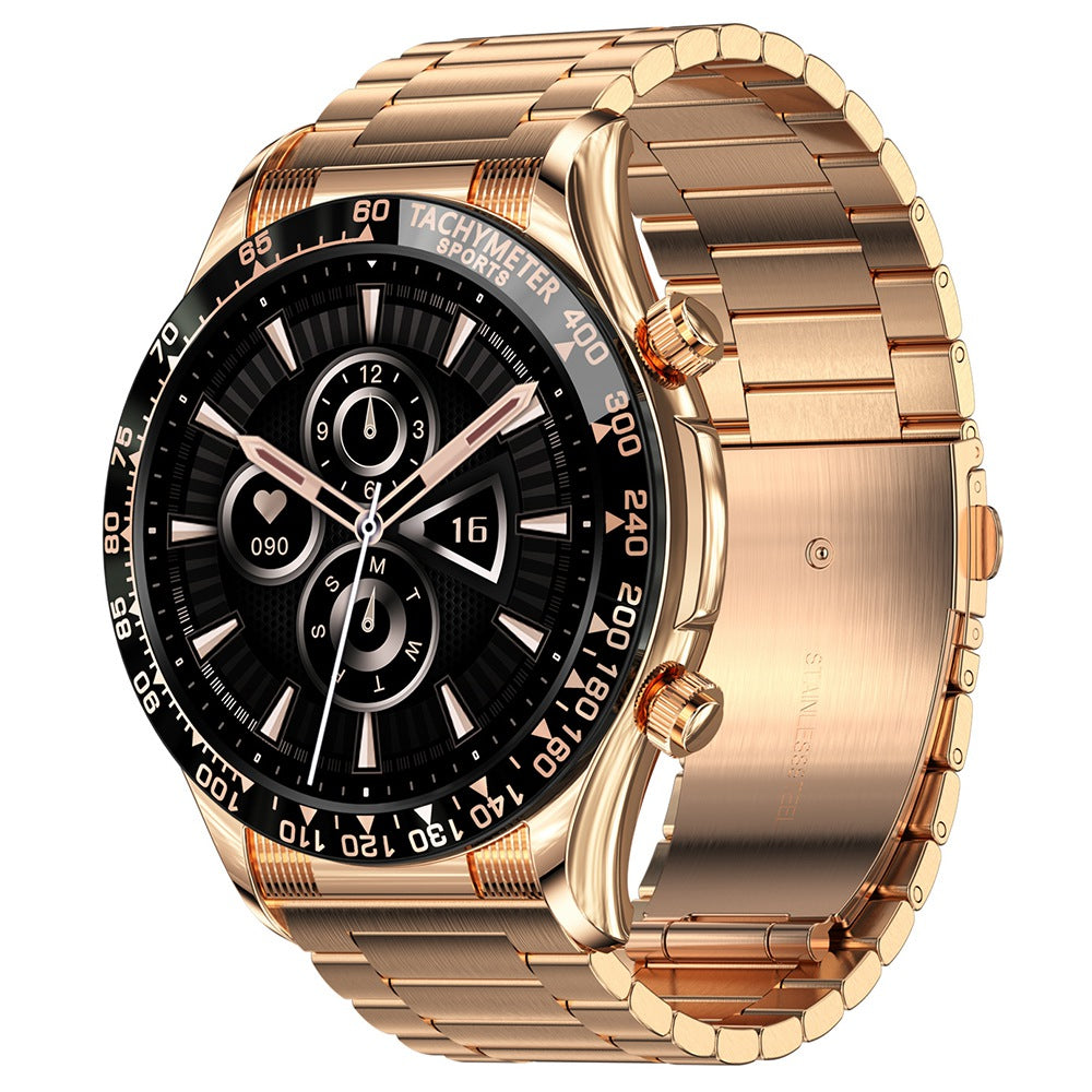 E18PRO Smart Watch 1.32" Screen Health Fitness Tracker for Women and Men, Touchscreen Smartwatch with NFC, Heart Rate Tracking, Sleep Monitor (Steel Strap)