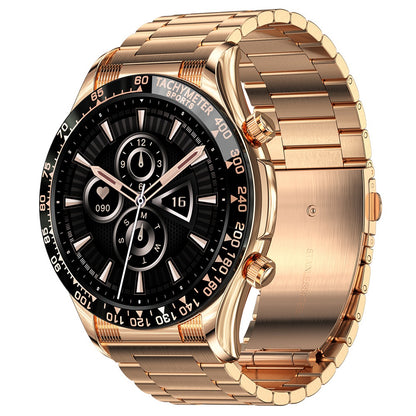 E18PRO Smart Watch 1.32" Screen Health Fitness Tracker for Women and Men, Touchscreen Smartwatch with NFC, Heart Rate Tracking, Sleep Monitor (Steel Strap)