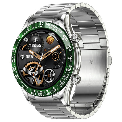 E18PRO Smart Watch 1.32" Screen Health Fitness Tracker for Women and Men, Touchscreen Smartwatch with NFC, Heart Rate Tracking, Sleep Monitor (Steel Strap)