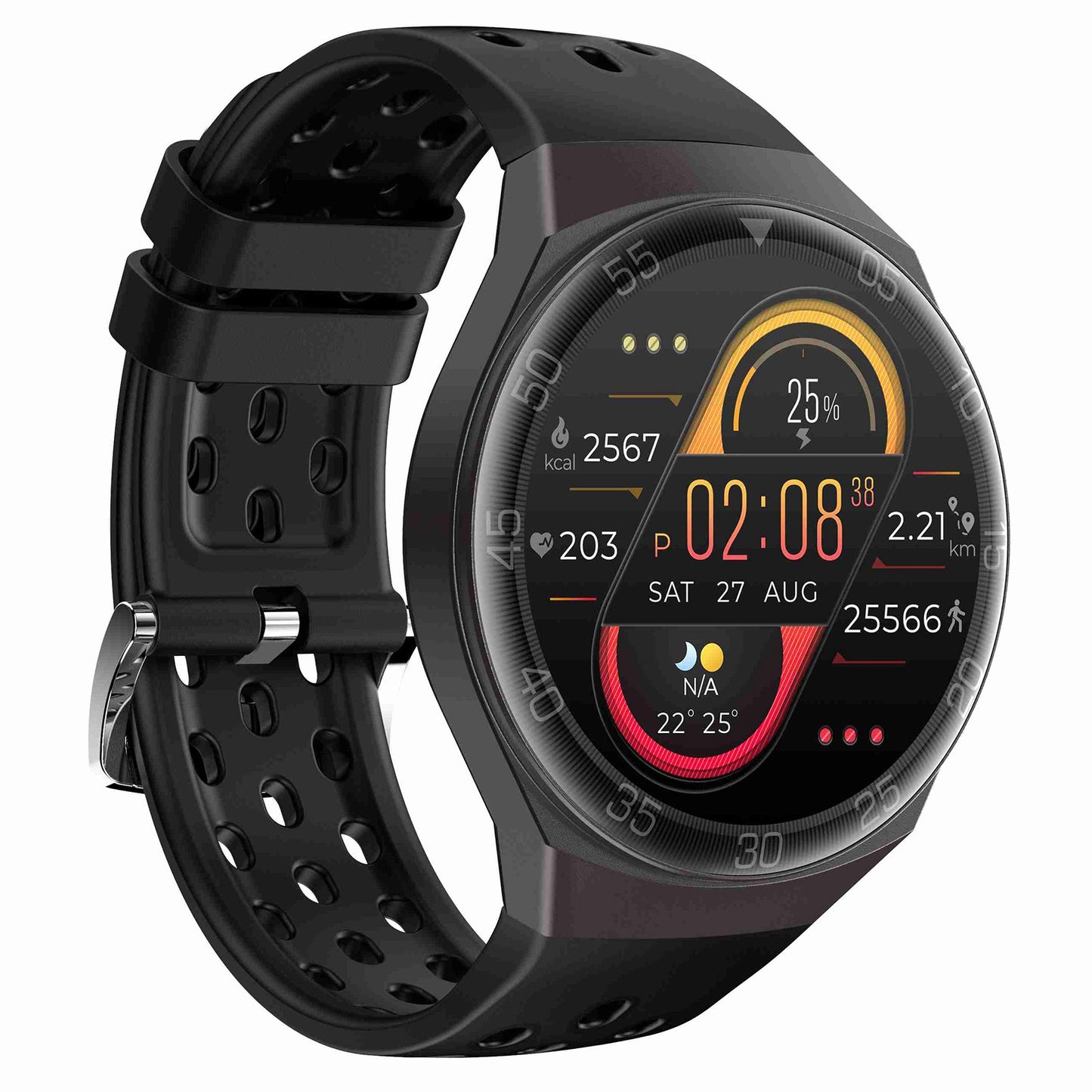 SENBONO MAX1 1.28 inch IPS Touch Screen Smart Watch Heart Rate Blood Oxygen Blood Pressure Monitoring IP67 Waterproof Sports Bracelet