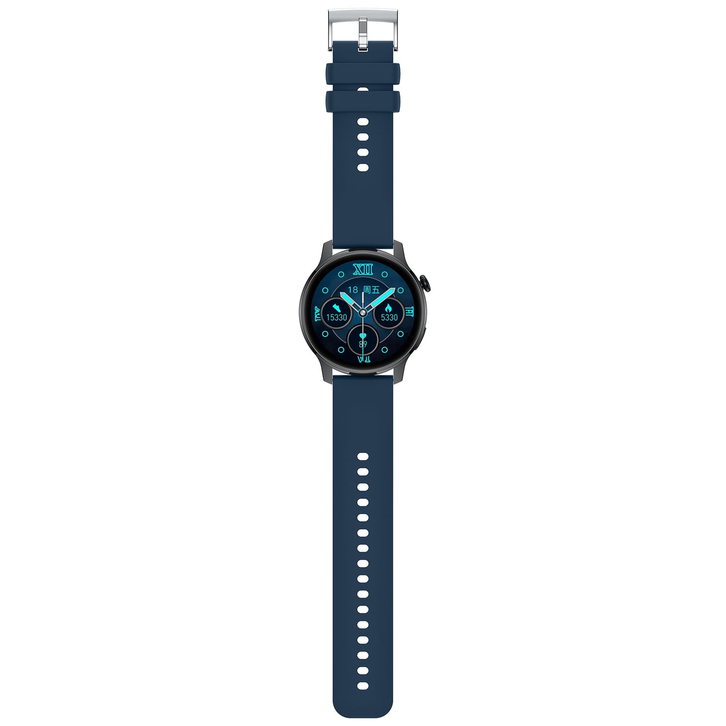 S46 1.28-inch TFT Round Screen Smart Watch Bluetooth Call Full Touch Music Bracelet Multi-Sport Mode Fitness Watch for Men and Women