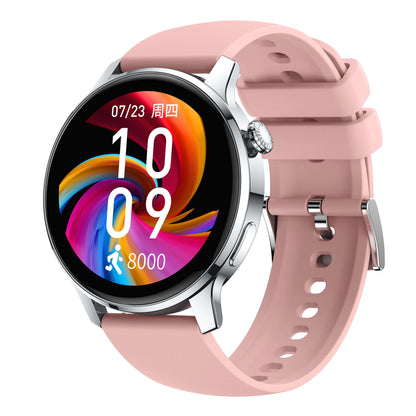 S46 1.28-inch TFT Round Screen Smart Watch Bluetooth Call Full Touch Music Bracelet Multi-Sport Mode Fitness Watch for Men and Women