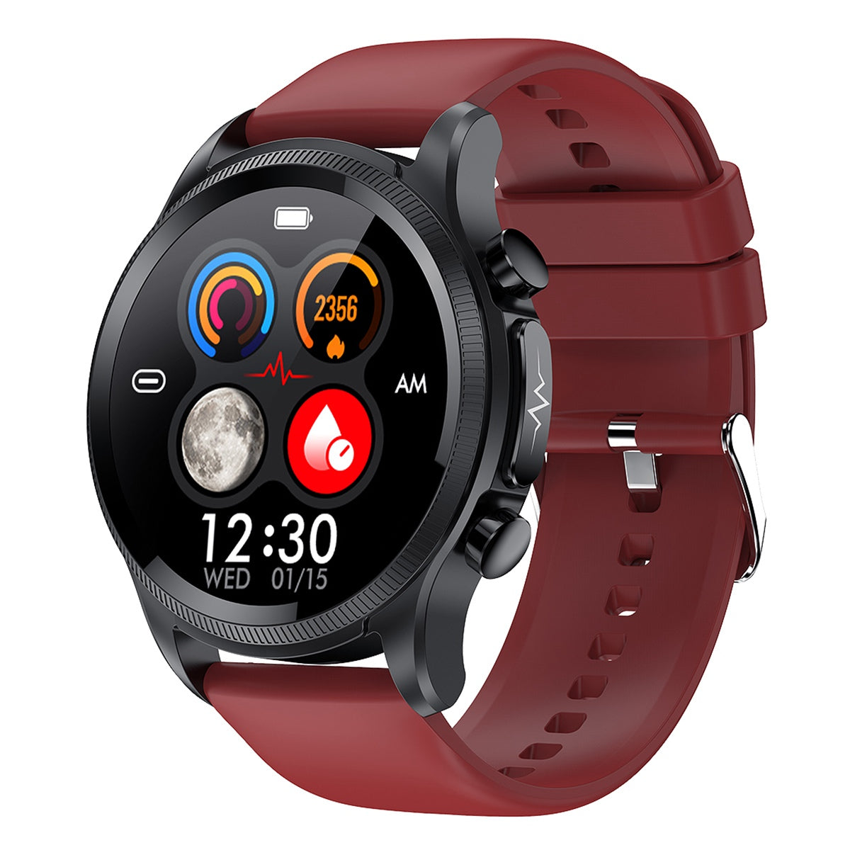 E400 1.39" Touch Screen HD Smart Bracelet Water Resistant Sports Watch ECG+PPG Health Watch with Body Temperature and Blood Oxygen Monitoring (TPU Strap)