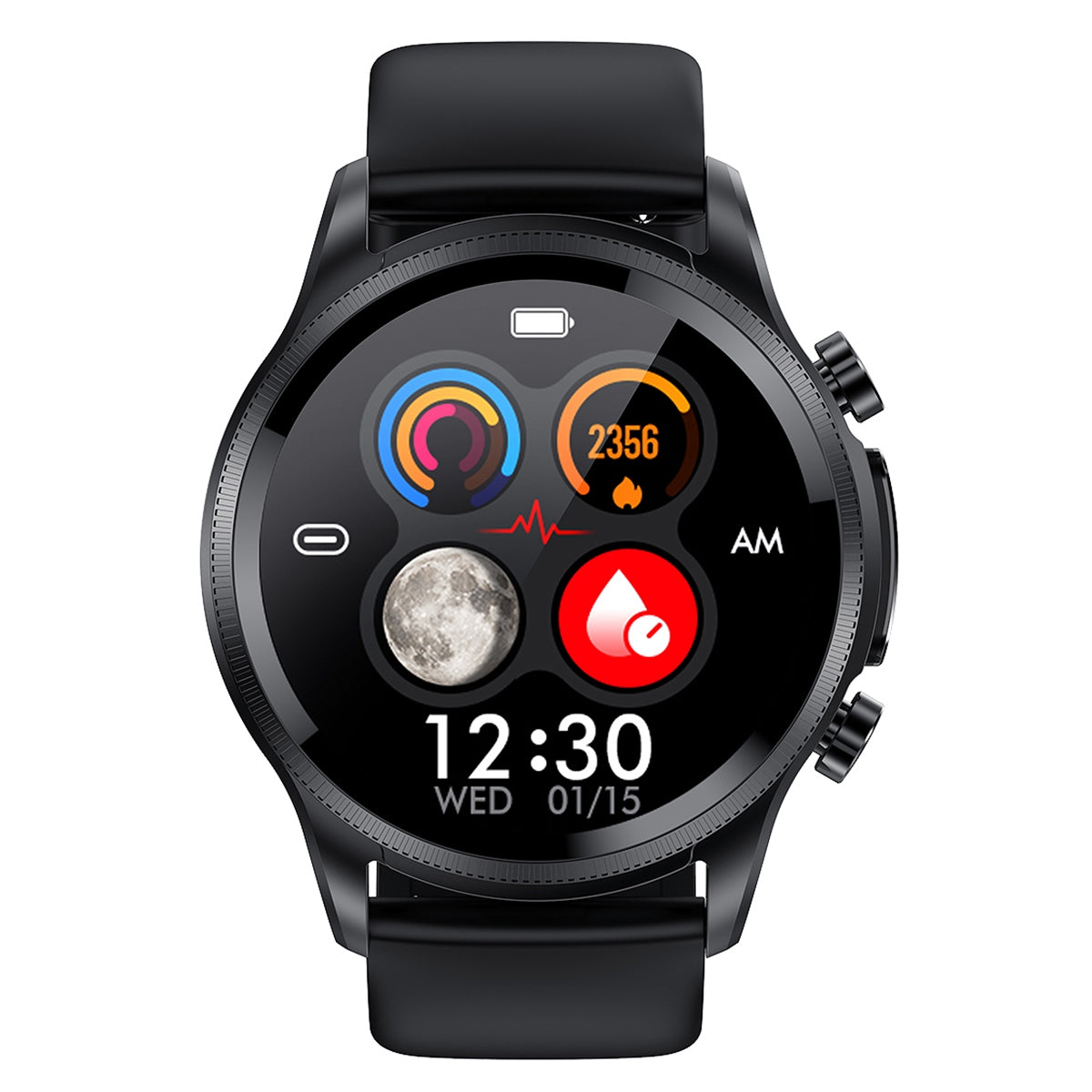 E400 1.39" Touch Screen HD Smart Bracelet Water Resistant Sports Watch ECG+PPG Health Watch with Body Temperature and Blood Oxygen Monitoring (TPU Strap)